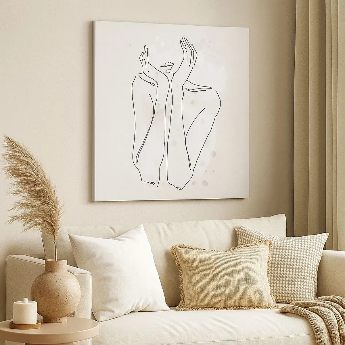 Obraz na płótnie - Rozmarzona chwila - 30x30 cm