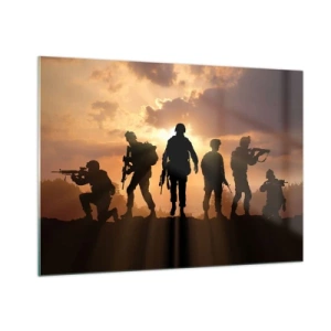 Obraz na szkle - Brothers in arms - 100x70cm - Brothers in arms - Nowoczesna dekoracja ścienna do salonu, kuchni i sypialni ARTTOR