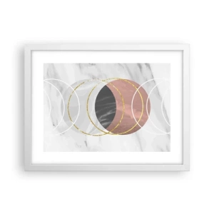 Plakat w białej ramie - Muzyka sfer - 40x30 cm