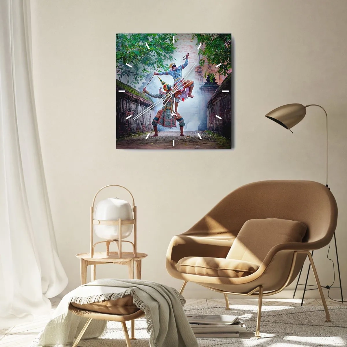 Zegar ścienny - Taniec zabójczo piękny - 40x40 cm