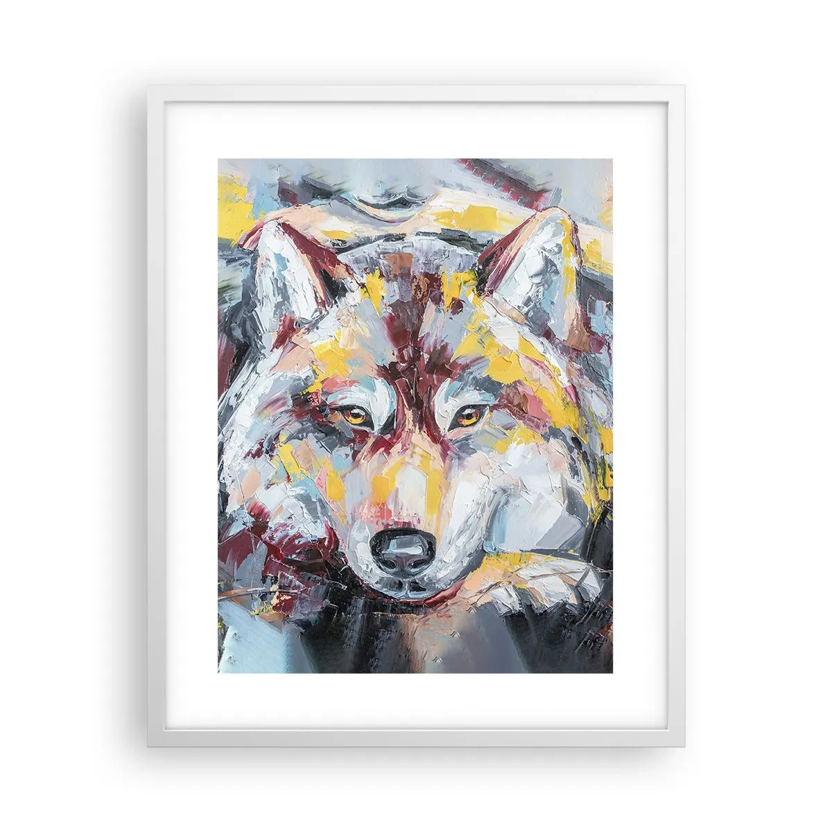 Plakat w białej ramie - Spokój wśród bliskich - 40x50 cm