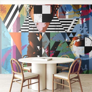 Fototapeta Premium Canvas - Geometrycznie i organicznie - Abstrakcja, Sztuka, Sztuka Nowoczesna - 400x280 cm