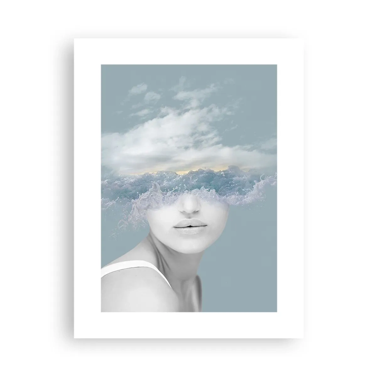 Plakat - Z głową w chmurach - 30x40 cm