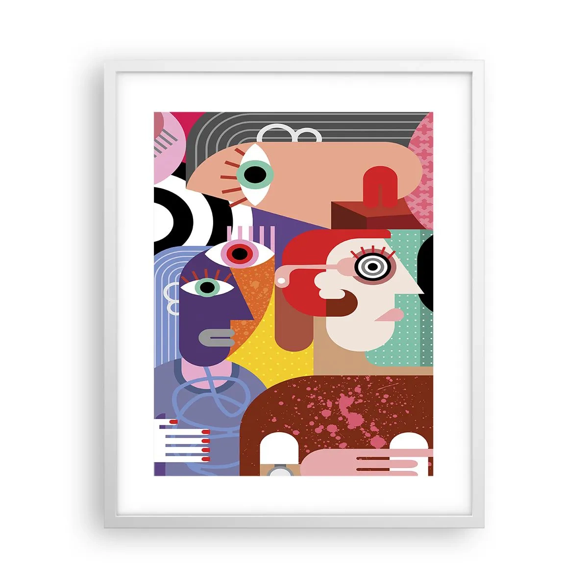 Plakat w białej ramie - My od pana Picassa - 40x50 cm