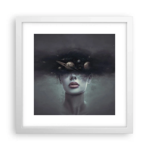 Plakat w białej ramie - A planety szaleją… - 30x30 cm