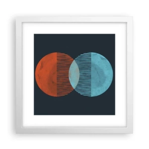 Plakat w białej ramie - Astronomiczna fantazja - 30x30 cm