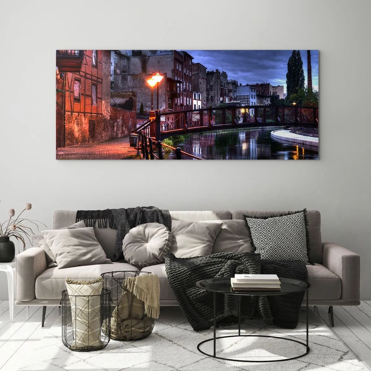 Obraz na szkle - Takiej Bydgoszczy nie znałeś - 90x30 cm