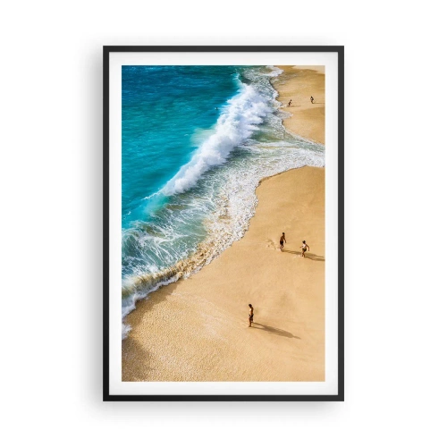 Plakat w czarnej ramie - A potem słońce, plaża… - 61x91 cm