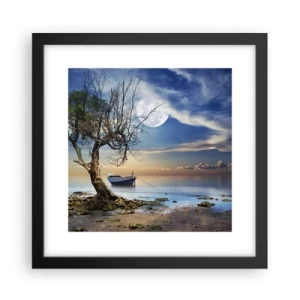 Plakat w czarnej ramie - To koniec czy początek? - 30x30 cm