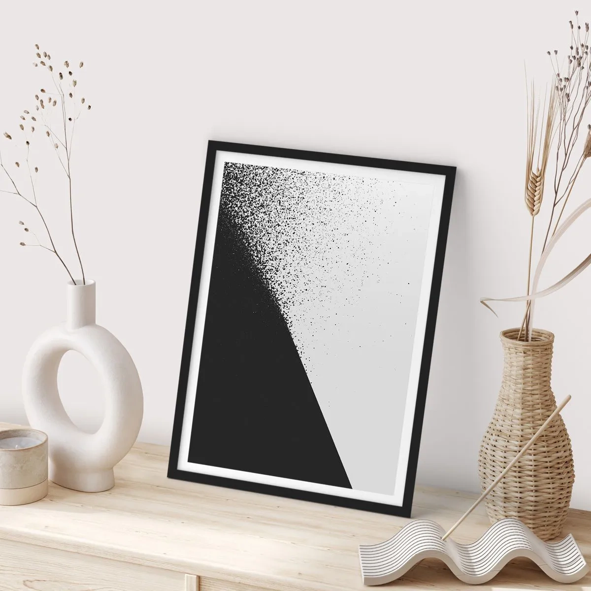 Plakat w czarnej ramie - Coraz szybciej, coraz więcej - 40x50 cm