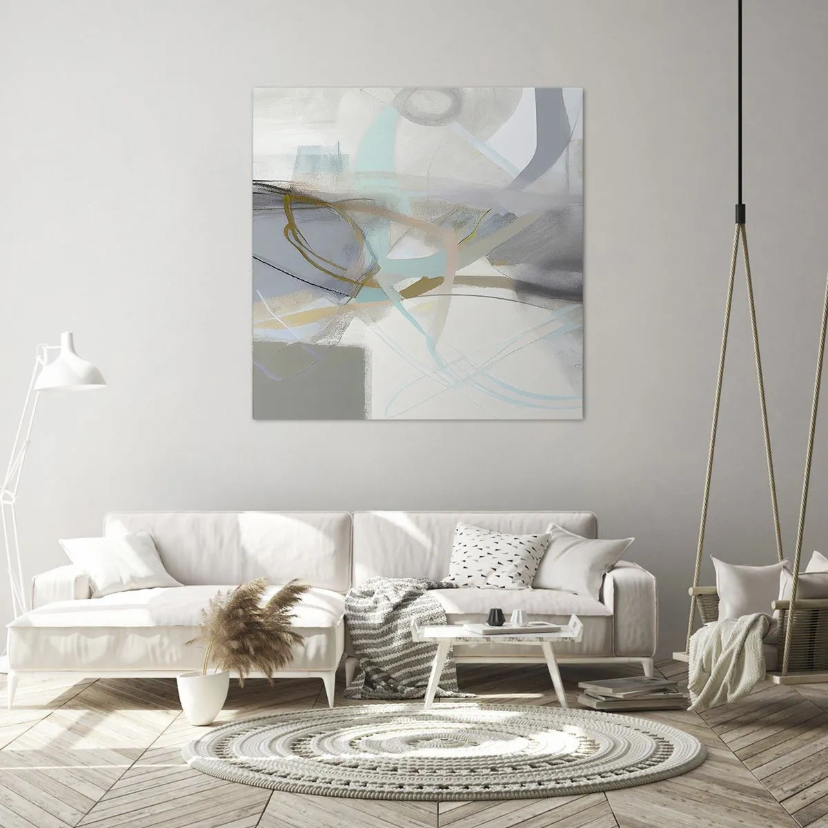 Obraz na płótnie - Abstrakcja zamglona - 40x40 cm