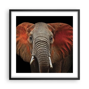 Plakat w czarnej ramie - Jestem dziki, a ty? - 50x50 cm