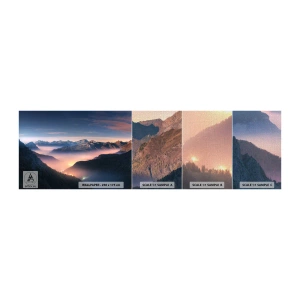 Fototapeta Próbka Premium Canvas - Światło w dolinach - Krajobraz, Góry, Las - 100x30 cm