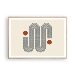 Plakat w ramie jasny dąb - Od początku do końca - 100x70 cm