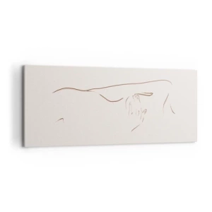 Obraz na płótnie - Kształt pragnienia - 100x40 cm
