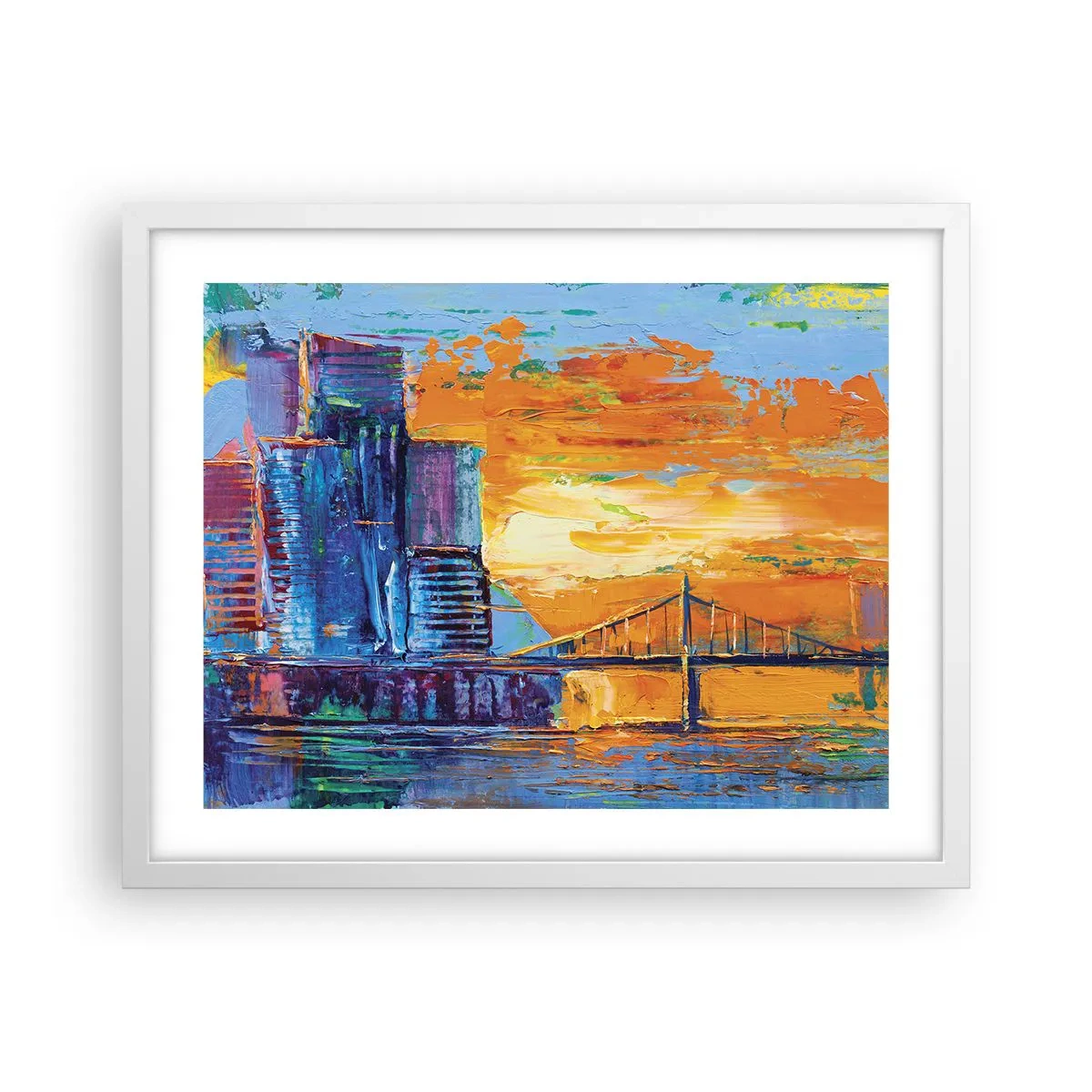 Plakat w białej ramie - Kultura i natura - 50x40 cm