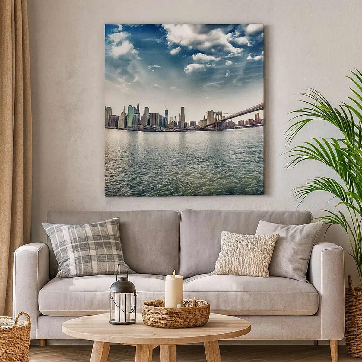 Obraz na płótnie - Szklana wyspa - 30x30 cm