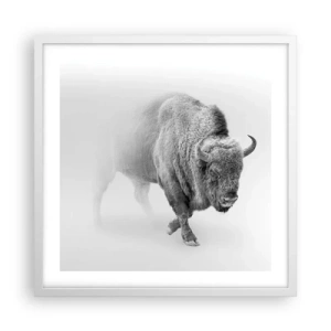 Plakat w białej ramie - Król prerii - 50x50 cm