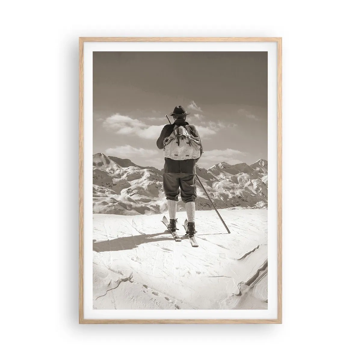 Plakat w ramie jasny dąb - A góry te same - 70x100 cm