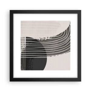 Plakat w czarnej ramie - Tam i z powrotem - 30x30 cm
