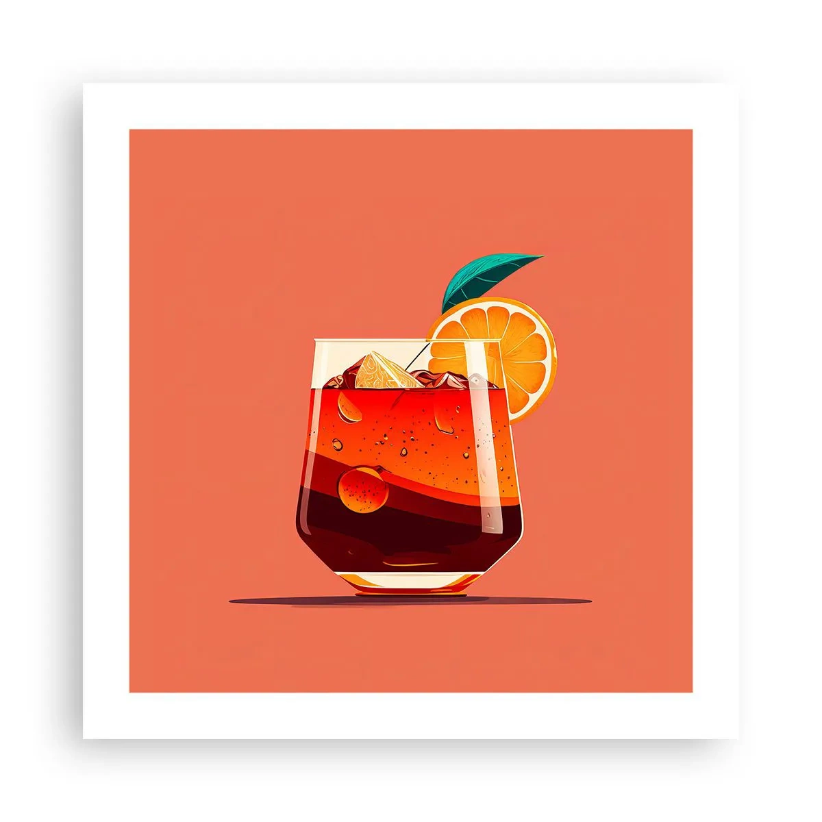 Plakat - Letnie orzeźwienie - 50x50 cm