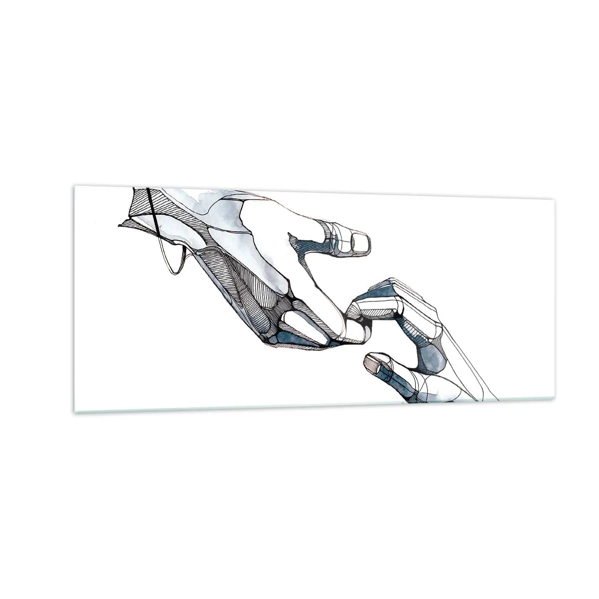 Obraz na szkle - Dobry gest - 100x40 cm