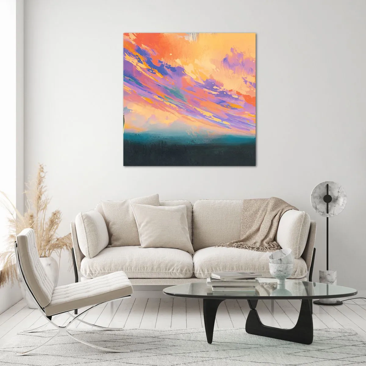 Obraz na szkle - Siła przyciągania - 60x60 cm