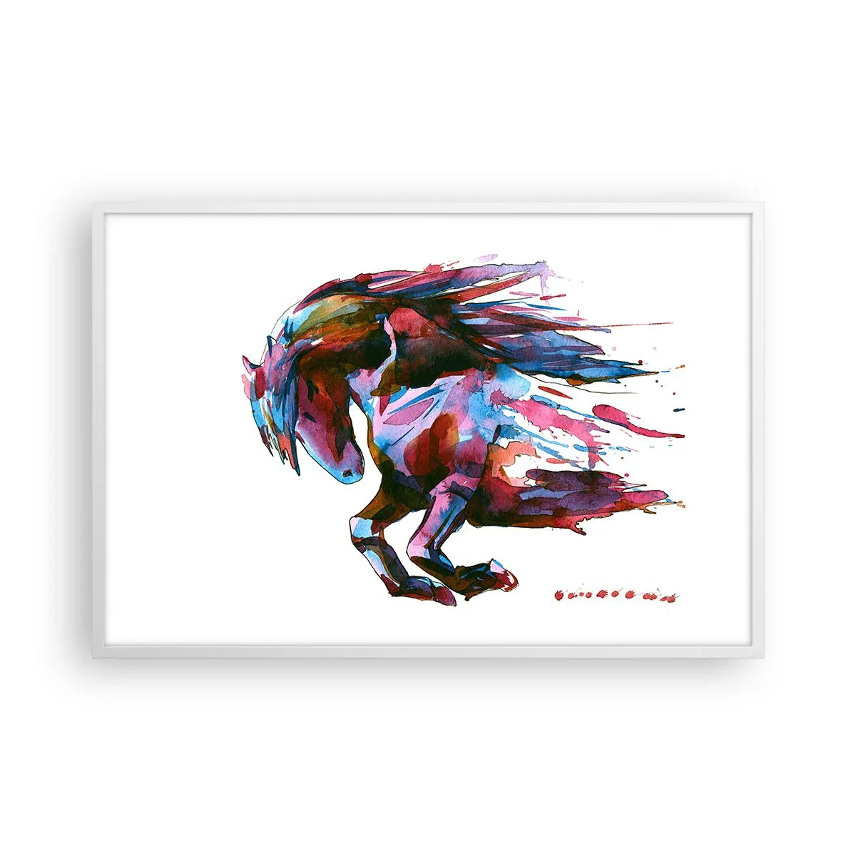 Plakat w białej ramie - W uniesieniu - 91x61 cm