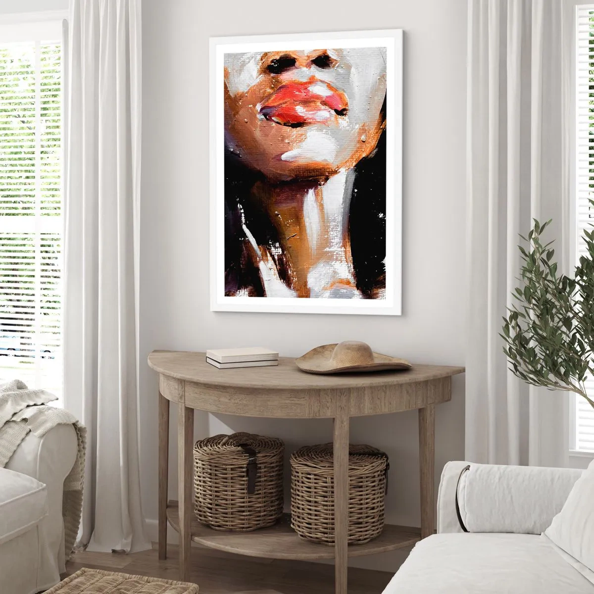 Plakat w białej ramie - Duma bez uprzedzeń - 61x91 cm