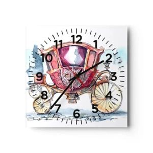 Zegar ścienny - Do ślubu czy na bal? - 30x30 cm