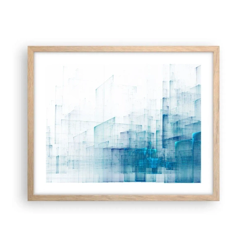 Plakat w ramie jasny dąb - Jak stała się przestrzeń - 50x40 cm