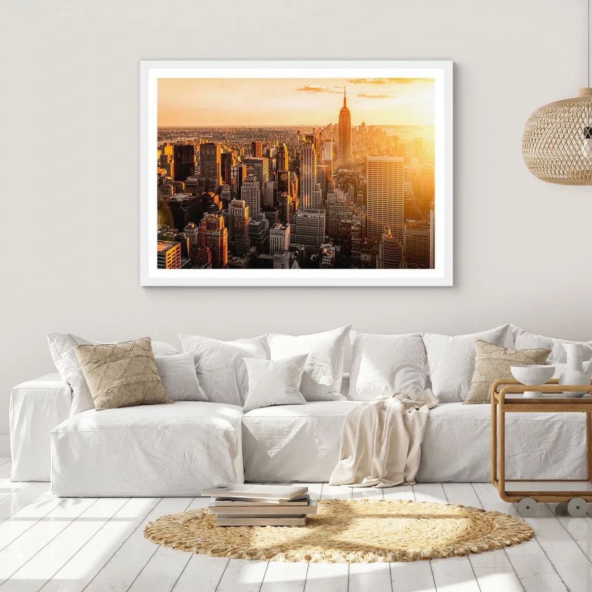 Plakat w białej ramie - Rosnąc w słońcu - 70x50 cm