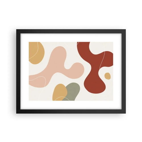 Plakat w czarnej ramie - Esy czy floresy? - 40x30 cm