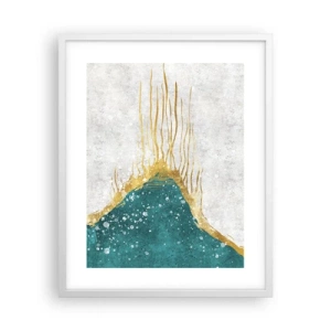 Plakat w białej ramie - Złoty przypływ - 40x50 cm