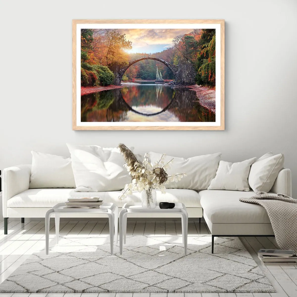 Plakat w ramie jasny dąb - Po drugiej stronie lustra - 50x40 cm