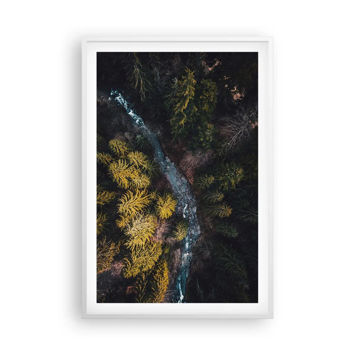 Plakat w białej ramie - Szybko, coraz szybciej - 61x91 cm