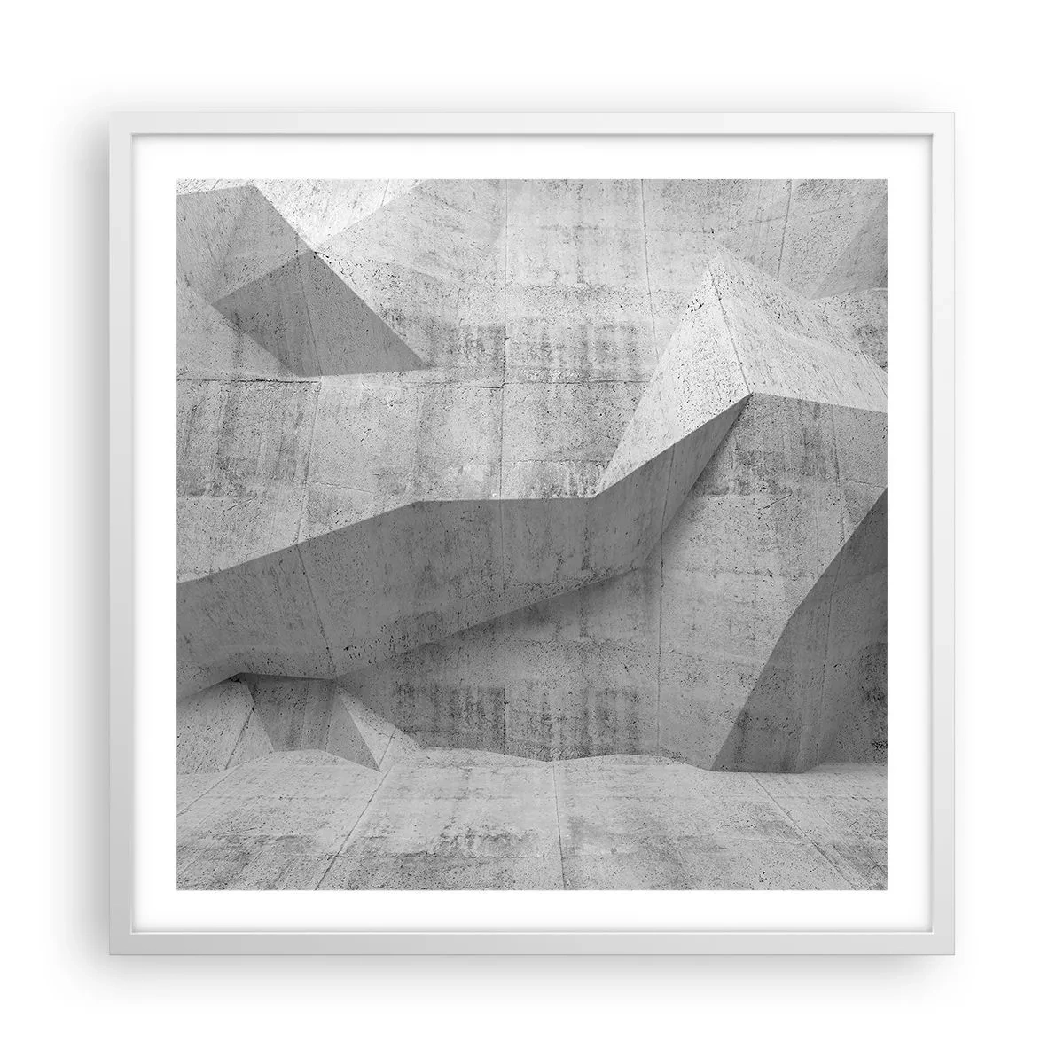 Plakat w białej ramie - Prawdziwe wyzwanie - 60x60 cm