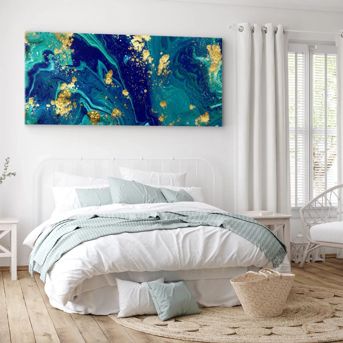 Obraz na płótnie - Płatki słońca - 100x40 cm