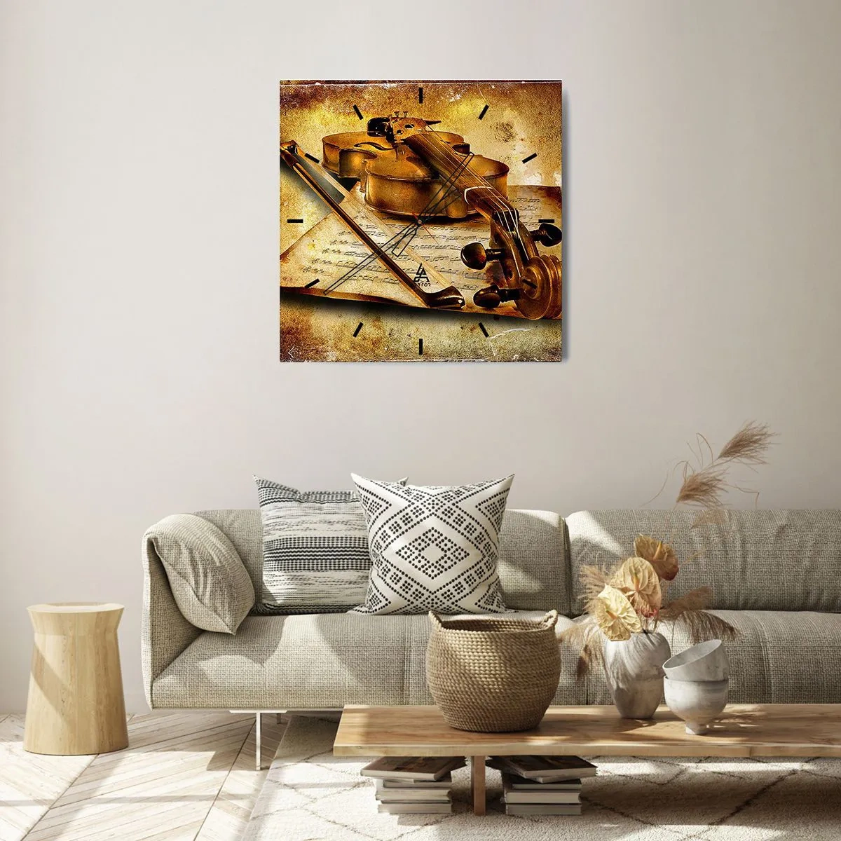 Zegar ścienny - Wirtuoz potrzebny od zaraz - 40x40 cm