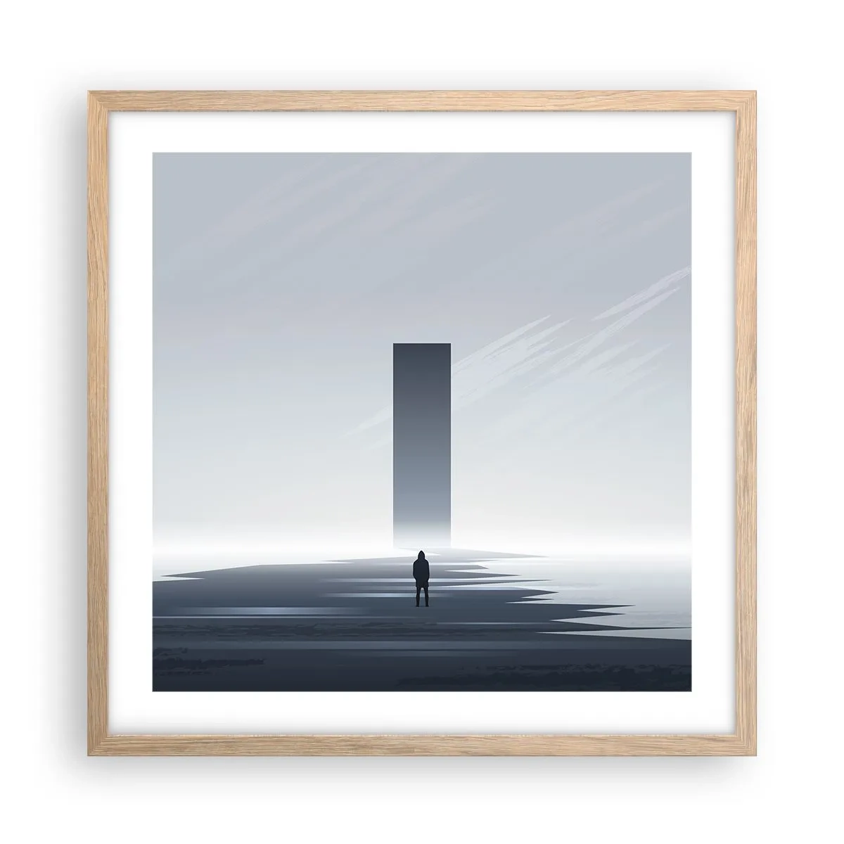 Plakat w ramie jasny dąb - Szansa czy zagrożenie? - 50x50 cm