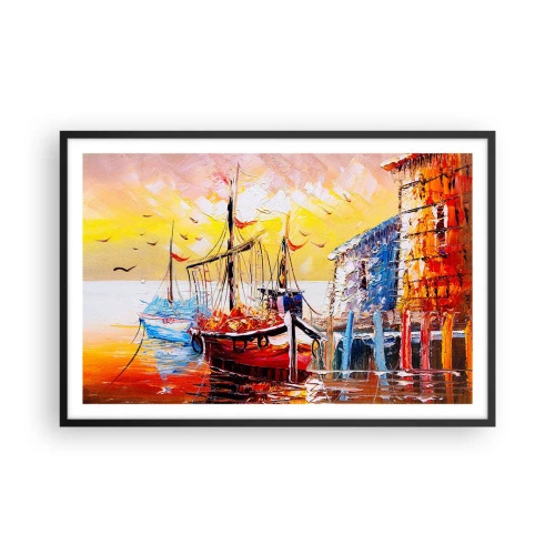 Plakat w czarnej ramie - Szczęśliwy powrót - 91x61 cm