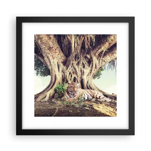 Plakat w czarnej ramie - Widok z Księgi Rodzaju - 30x30 cm