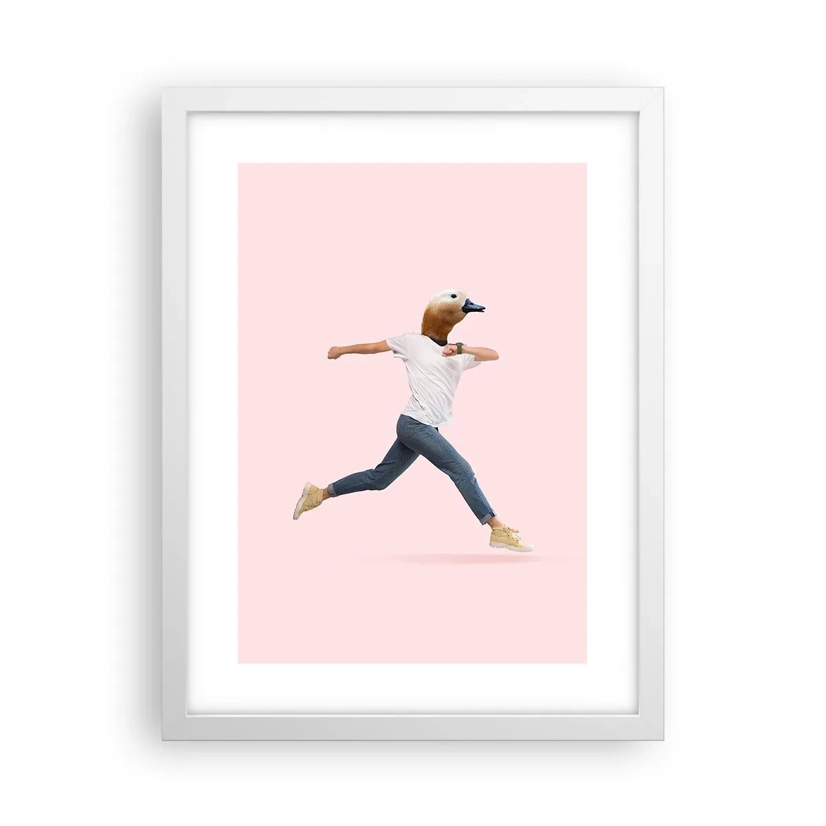 Plakat w białej ramie - Szczypta absurdu - 30x40 cm