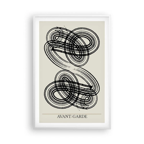 Plakat w białej ramie - Wyszło spontanicznie - 61x91 cm