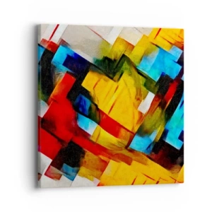 Obraz na płótnie - Różnobarwny przekładaniec - 40x40 cm