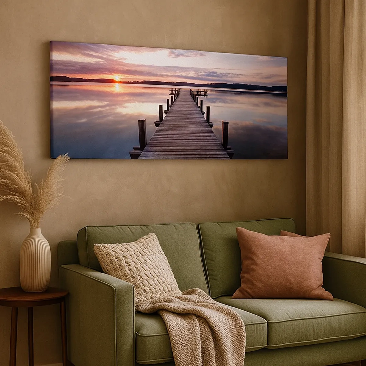 Obraz na płótnie - Cicha granica dnia i nocy - 30x30 cm