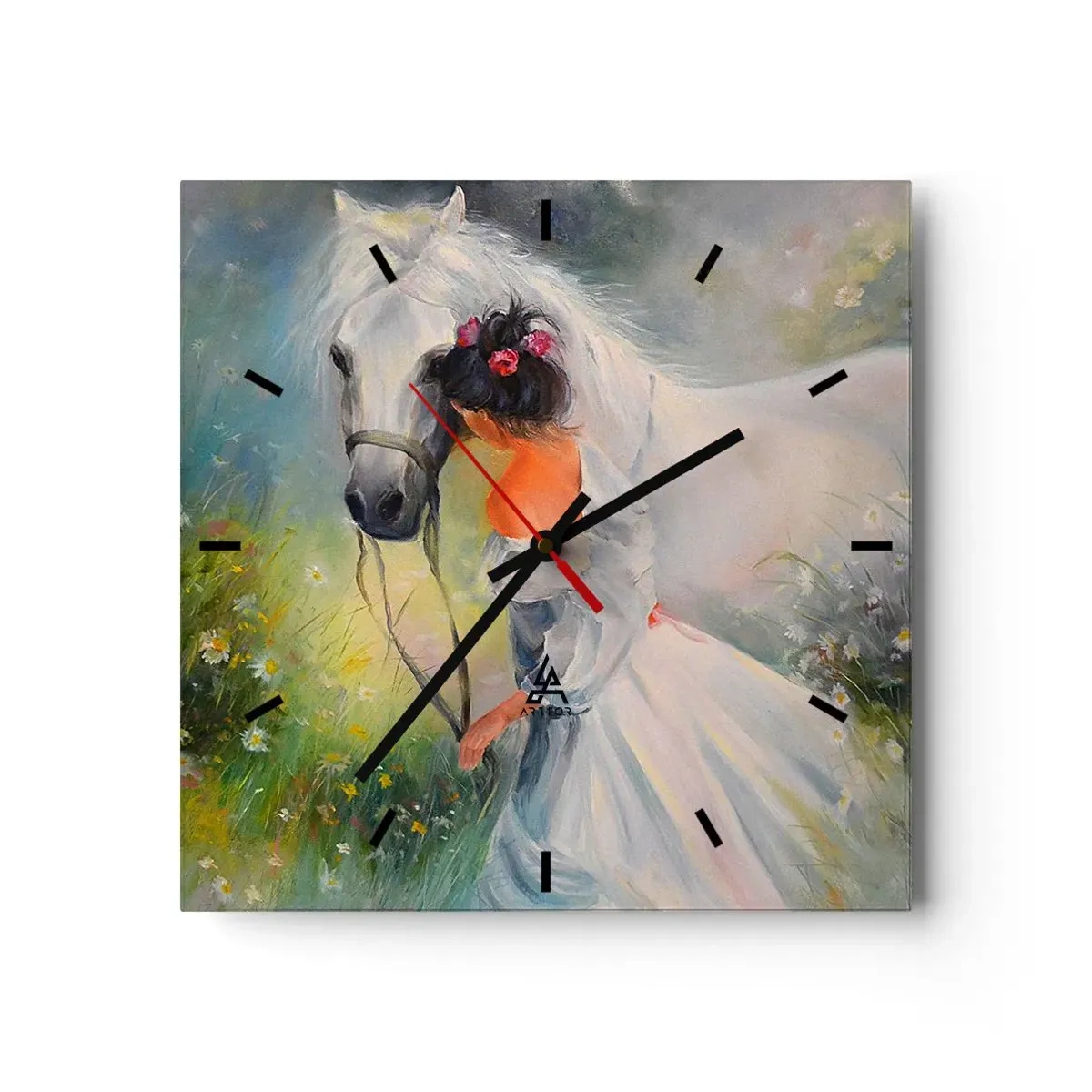 Zegar ścienny - Jak z pięknego snu - 40x40 cm
