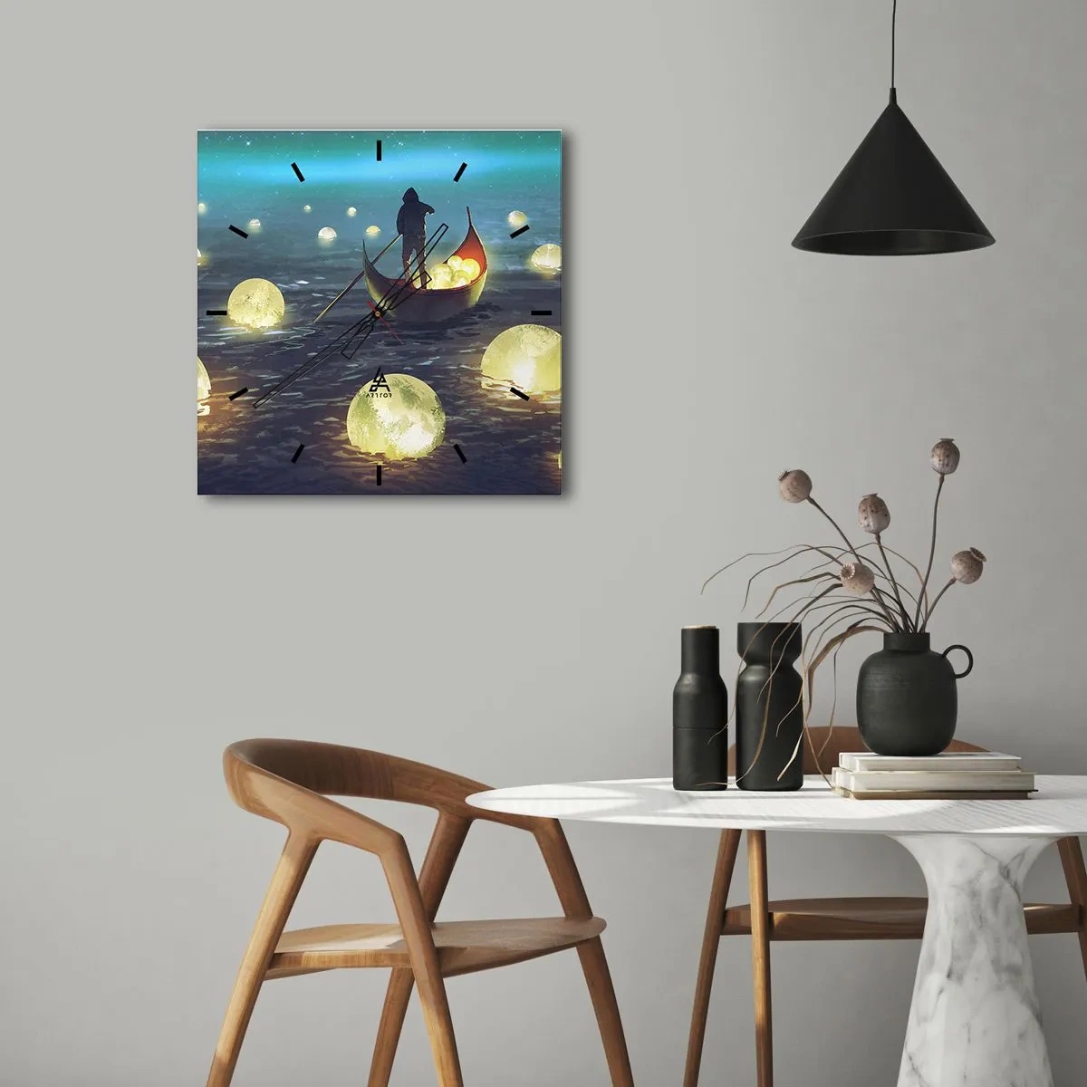 Zegar ścienny - Rzeczy, o których się filozofom nie śniło - 40x40 cm