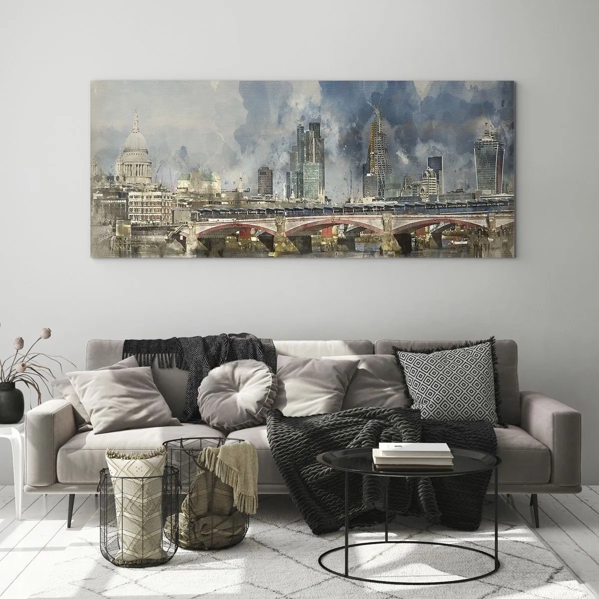 Obraz na szkle - Londyn w całej okazałości - 100x40 cm