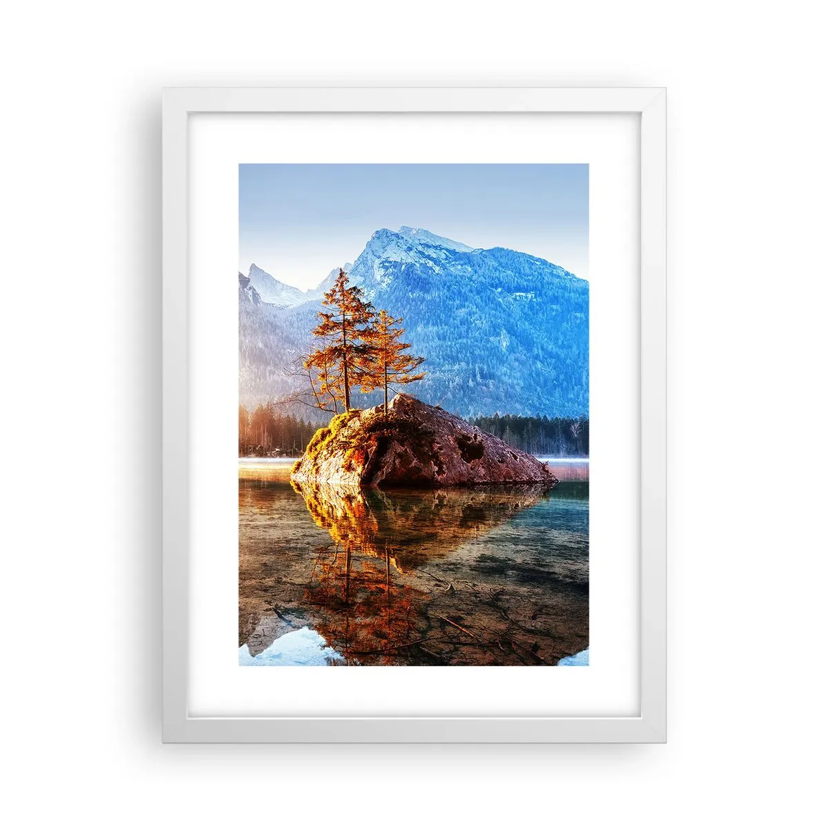 Plakat w białej ramie - Natura w nowym świetle - 30x40 cm